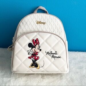 *NEW* Disney Minnie Mouse Quilted Cream Backpack